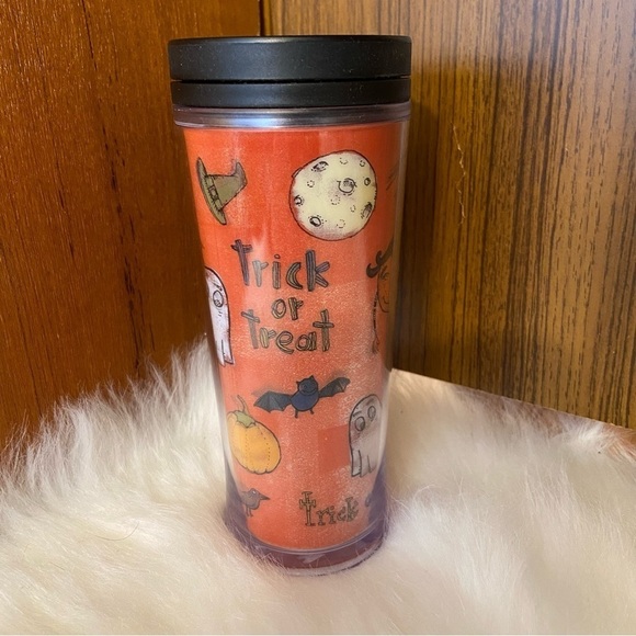 🛍️3/$30 2009 Starbucks Halloween trick or treat travel  mug - Picture 1 of 8